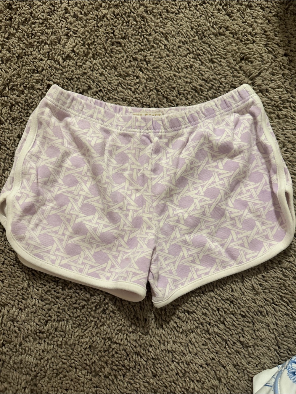 TBBC Lilac Patterned Knit Lounge Shorts